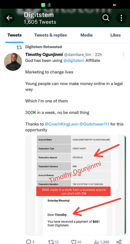 Timothy made 300k in just 1 week